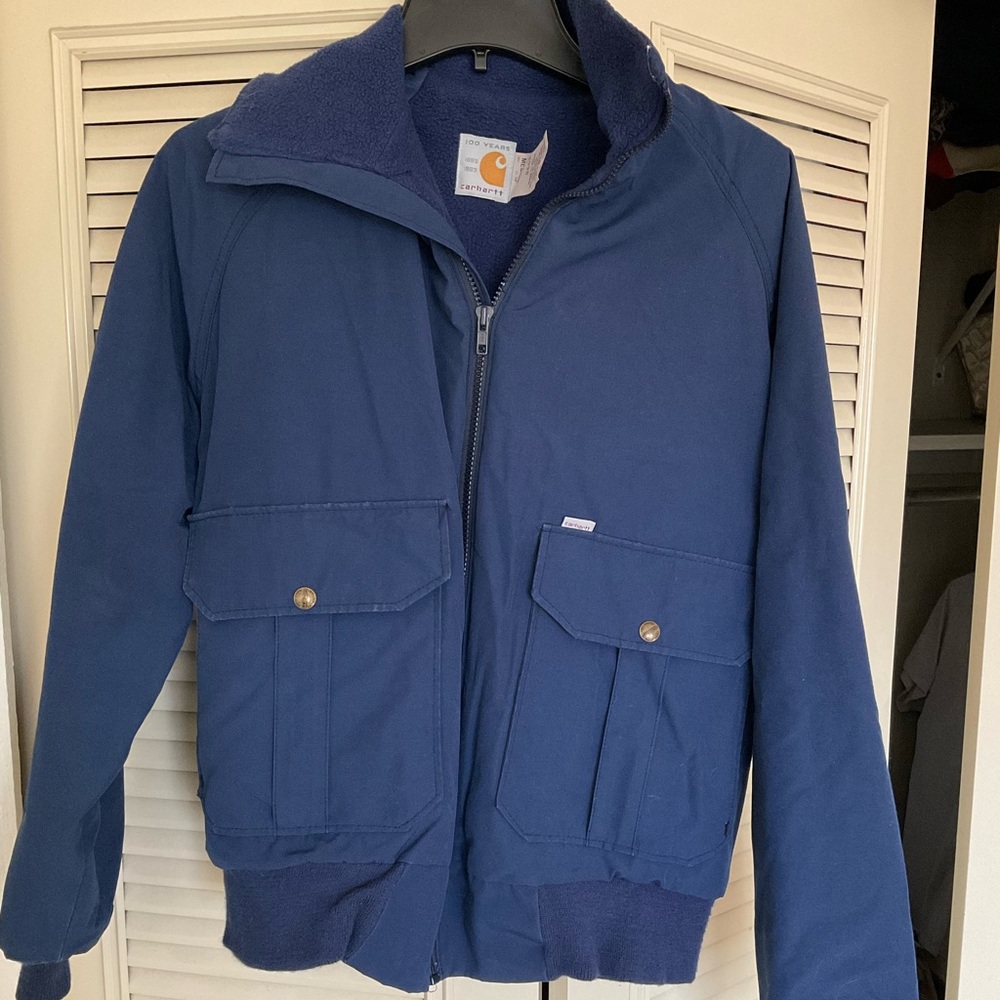 Vintage Carhartt 100 Year 1989 Fleece Lined Jacket